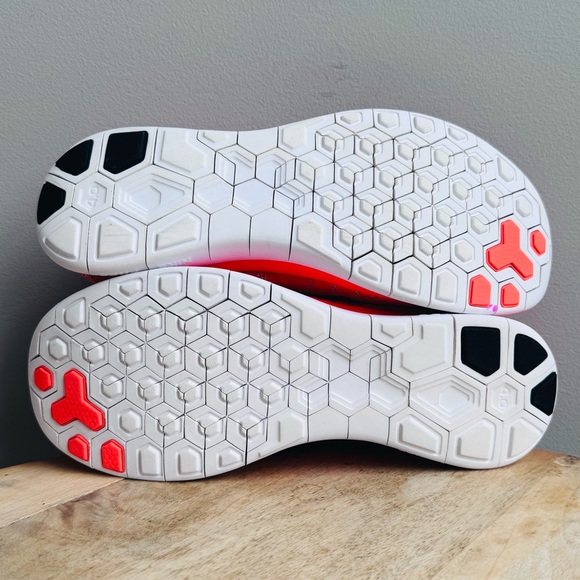 Nike Free 4.0 Flyknit Mens Size 11 Bright Crimson/Hot Lava/Volt/Black 2014 Shoes - Picture 12 of 13